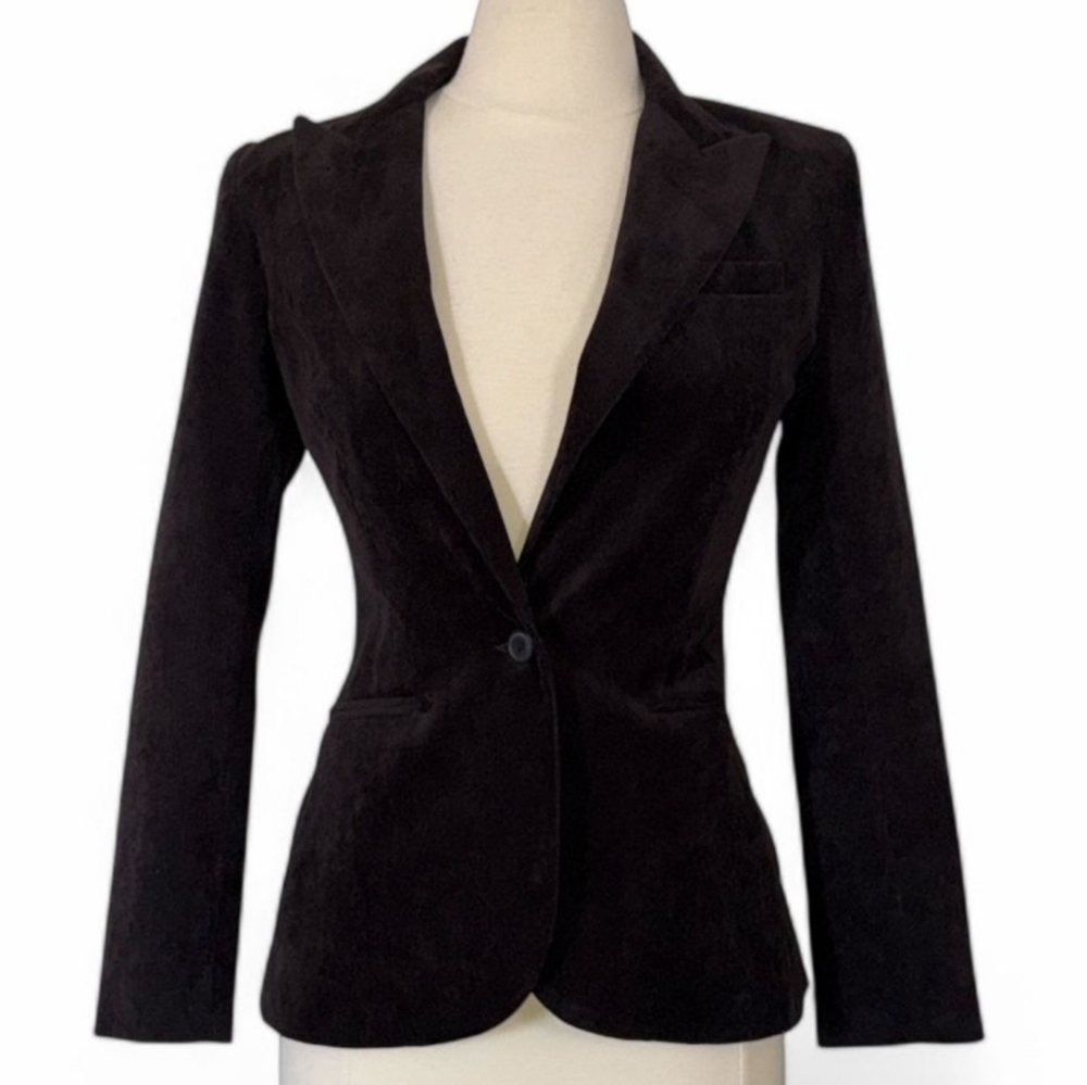 NORMA KAMALI Single Breasted Cordoroy Jacket